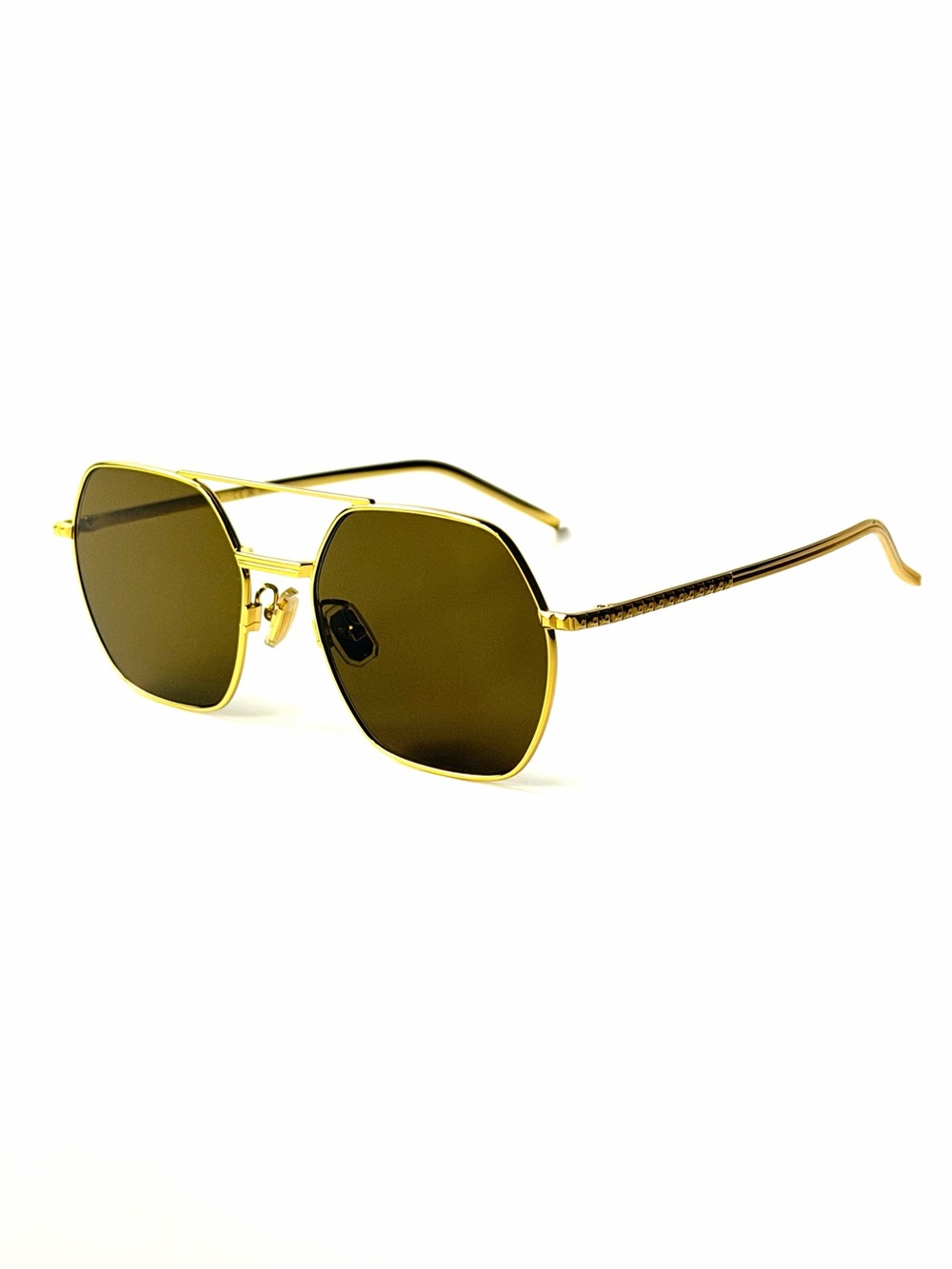Boucheron BC 0138S 002 Gold Color Full New Authentic Womens Sunglasses